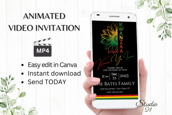 Celebrate with an Animated Kwanzaa Invitation Template