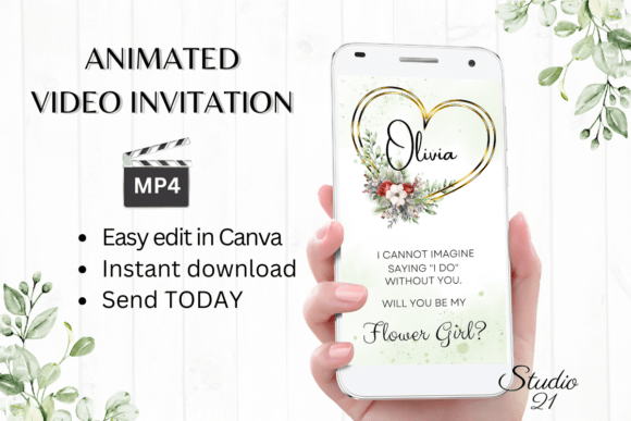 Christmas Flower Girl Proposal W3188FG: Your Festive Font Guide