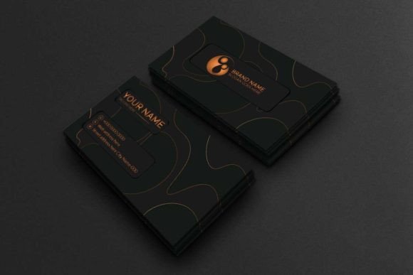 Corporate Dark Business Card: Make a Bold First Impression