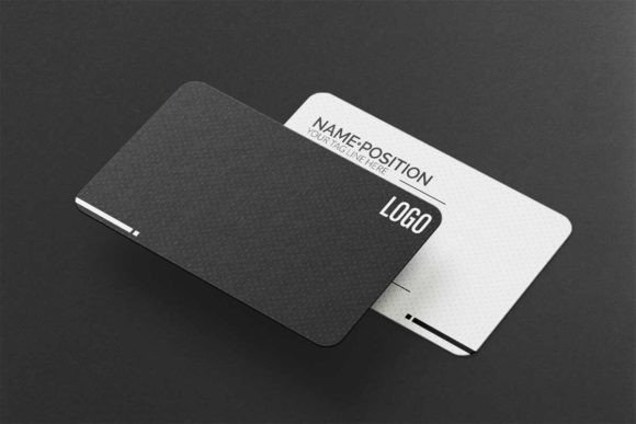 Dark And White Elegant Business Card: A Designer's Template