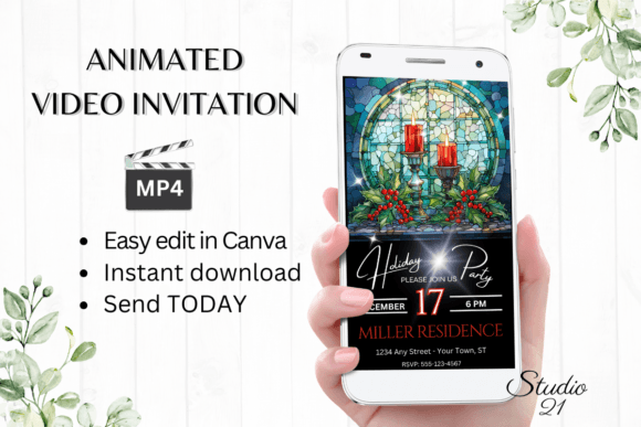 Digital Christmas Party Invitation: Your Instant Festive Evite