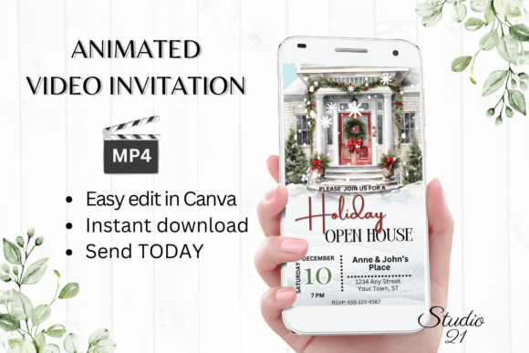 Effortless Holiday Hosting: Your Digital Open House Invitation