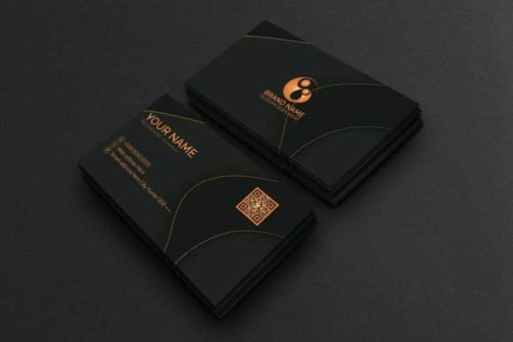 Elevate Your Brand with a Luxury Dark Business Card