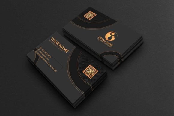 Premium Dark Business Card 2023: Make a Bold First Impression