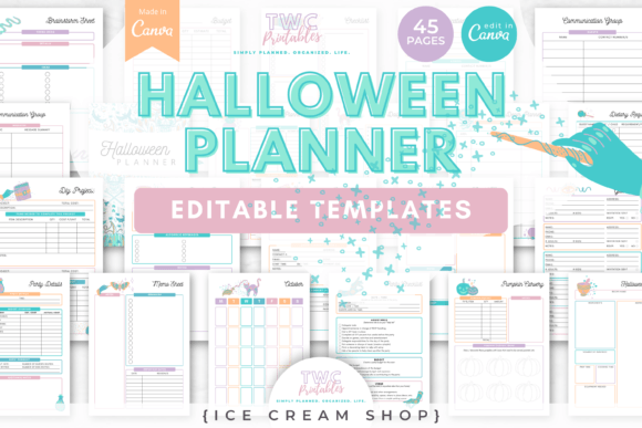 Streamline Your Spooky Season with Halloween Planner Canva Templates