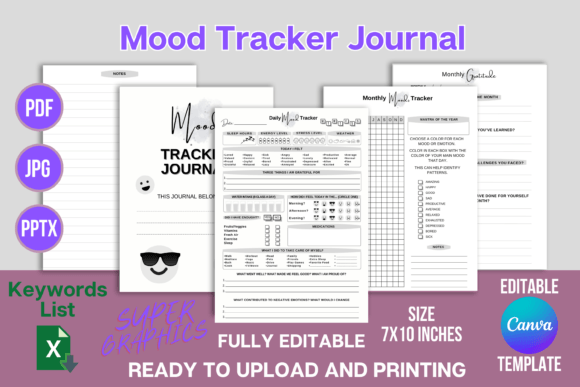 Transform Your Routine with an Editable Mood Tracker Journal